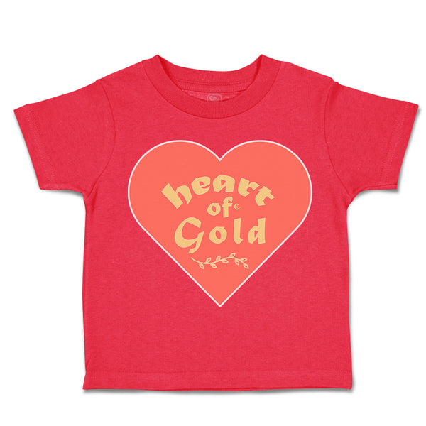 Toddler Clothes Heart of Gold Love Toddler Shirt Baby Clothes Cotton