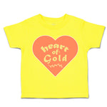 Toddler Clothes Heart of Gold Love Toddler Shirt Baby Clothes Cotton