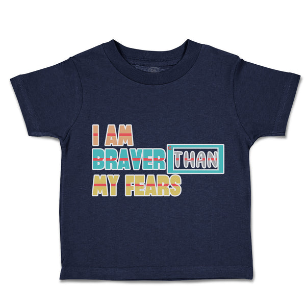 Toddler Clothes I Am Braver than My Fears Toddler Shirt Baby Clothes Cotton