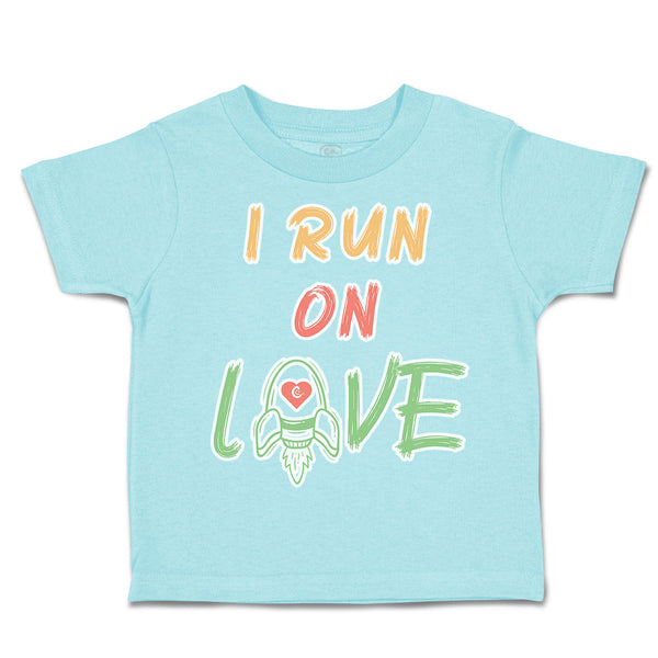 Toddler Clothes I Run on Love Missiles Heart Toddler Shirt Baby Clothes Cotton