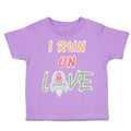 Toddler Clothes I Run on Love Missiles Heart Toddler Shirt Baby Clothes Cotton
