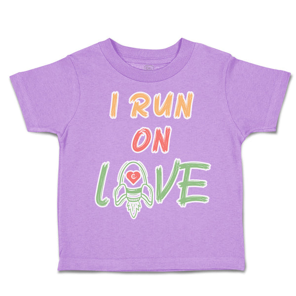 Toddler Clothes I Run on Love Missiles Heart Toddler Shirt Baby Clothes Cotton