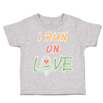 Toddler Clothes I Run on Love Missiles Heart Toddler Shirt Baby Clothes Cotton