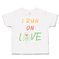 Toddler Clothes I Run on Love Missiles Heart Toddler Shirt Baby Clothes Cotton