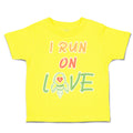 Toddler Clothes I Run on Love Missiles Heart Toddler Shirt Baby Clothes Cotton