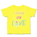 Toddler Clothes I Run on Love Missiles Heart Toddler Shirt Baby Clothes Cotton