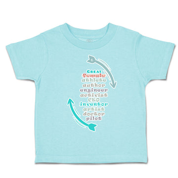 Toddler Clothes Great Female Athlete Author Engineer Activist Toddler Shirt
