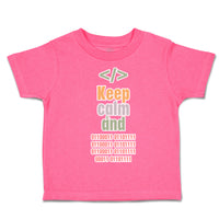 Toddler Clothes Keep Calm and Toddler Shirt Baby Clothes Cotton