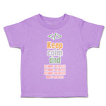 Toddler Clothes Keep Calm and Toddler Shirt Baby Clothes Cotton