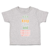 Toddler Clothes Keep Calm and Toddler Shirt Baby Clothes Cotton