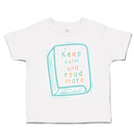 Toddler Clothes Keep Calm and Read More Books Toddler Shirt Baby Clothes Cotton