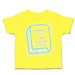 Toddler Clothes Keep Calm and Read More Books Toddler Shirt Baby Clothes Cotton