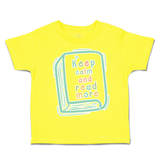 Toddler Clothes Keep Calm and Read More Books Toddler Shirt Baby Clothes Cotton