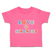 Toddler Clothes Love Plus Kindness Toddler Shirt Baby Clothes Cotton