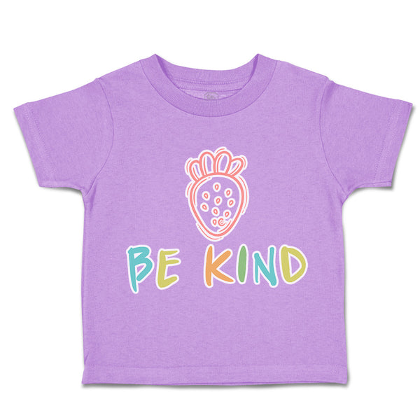 Toddler Clothes Be Kind Strawberry Toddler Shirt Baby Clothes Cotton