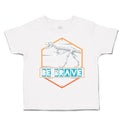 Toddler Clothes Be Brave Dinosaur Skeleton Toddler Shirt Baby Clothes Cotton