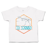 Toddler Clothes Be Brave Dinosaur Skeleton Toddler Shirt Baby Clothes Cotton
