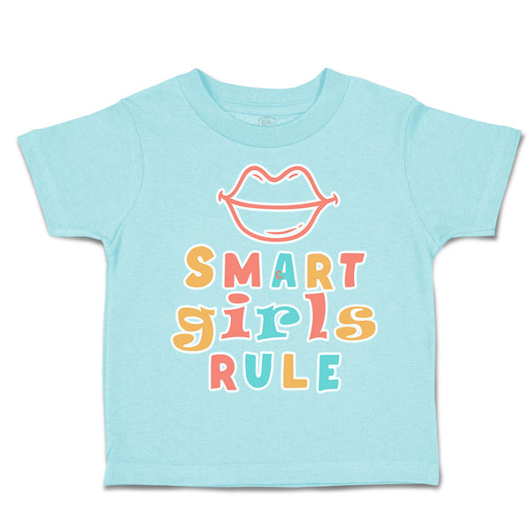 Toddler Clothes Smart Girls Rule Lips Toddler Shirt Baby Clothes Cotton