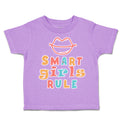 Toddler Clothes Smart Girls Rule Lips Toddler Shirt Baby Clothes Cotton