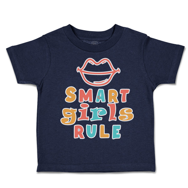 Toddler Clothes Smart Girls Rule Lips Toddler Shirt Baby Clothes Cotton