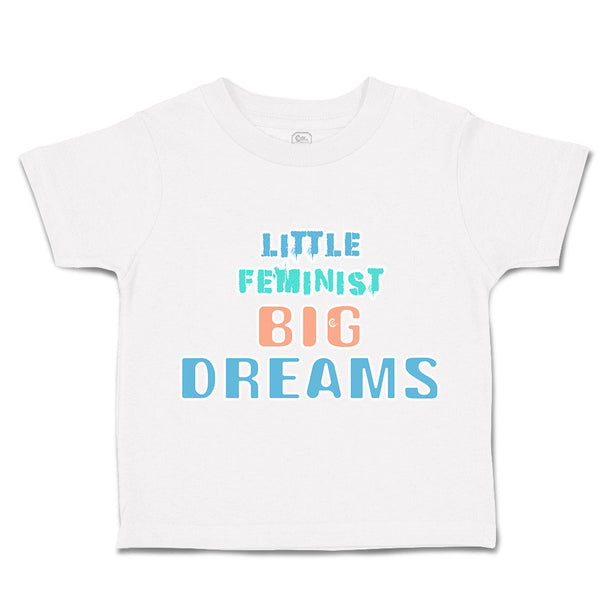 Toddler Clothes Little Feminist Big Dreams Frock Toddler Shirt Cotton