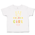 Toddler Clothes Golden Girl Crown Red Lips Toddler Shirt Baby Clothes Cotton