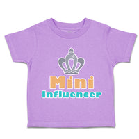 Toddler Clothes Mini Influencer Crown Toddler Shirt Baby Clothes Cotton