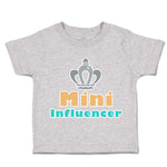 Toddler Clothes Mini Influencer Crown Toddler Shirt Baby Clothes Cotton