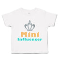 Toddler Clothes Mini Influencer Crown Toddler Shirt Baby Clothes Cotton