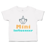 Toddler Clothes Mini Influencer Crown Toddler Shirt Baby Clothes Cotton