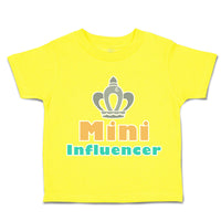 Toddler Clothes Mini Influencer Crown Toddler Shirt Baby Clothes Cotton
