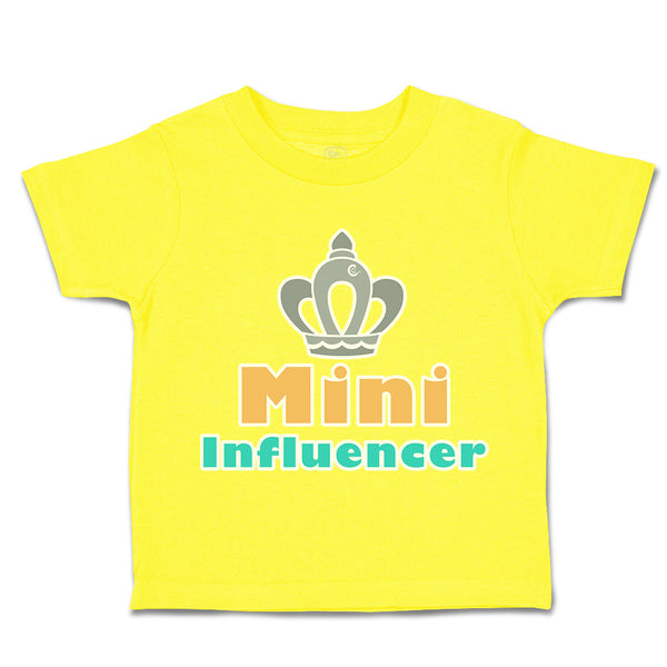 Toddler Clothes Mini Influencer Crown Toddler Shirt Baby Clothes Cotton