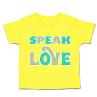 Toddler Clothes Speak Love Toddler Shirt Baby Clothes Cotton