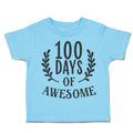 Toddler Clothes 100 Days of Awesome Toddler Shirt Baby Clothes Cotton
