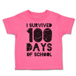 Toddler Clothes I Survived 100 Days of School Style A Toddler Shirt Cotton