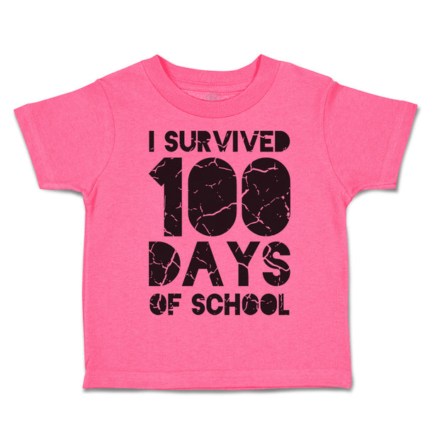Toddler Clothes I Survived 100 Days of School Style A Toddler Shirt Cotton