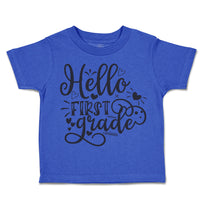 Toddler Clothes Hello First Grade Style B Toddler Shirt Baby Clothes Cotton