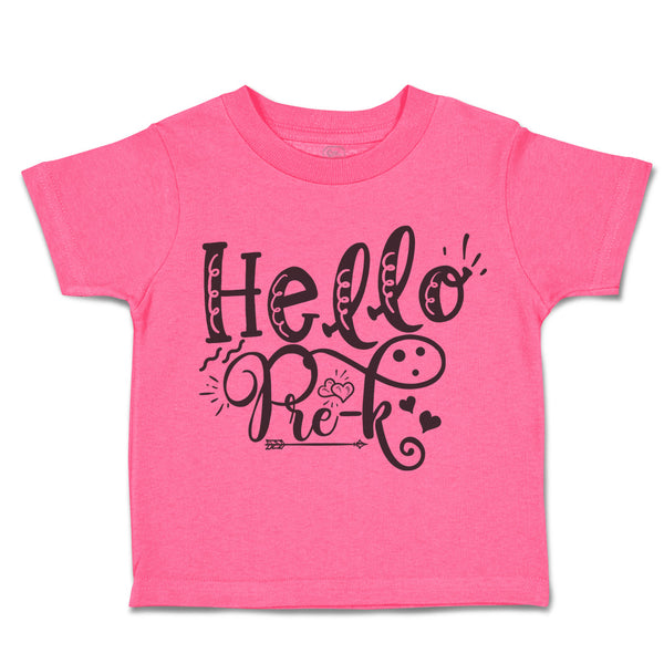 Toddler Clothes Hello Pre-K Style A Toddler Shirt Baby Clothes Cotton