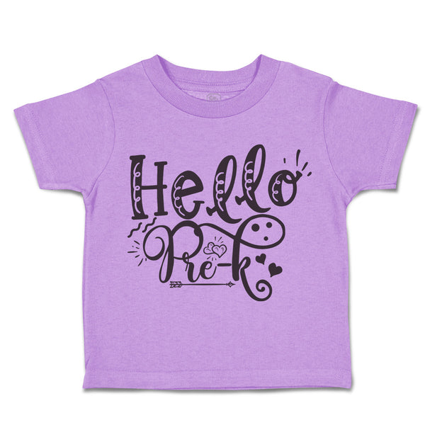 Toddler Clothes Hello Pre-K Style A Toddler Shirt Baby Clothes Cotton