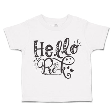 Toddler Clothes Hello Pre-K Style A Toddler Shirt Baby Clothes Cotton