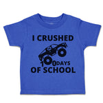 Toddler Clothes I Crushed 100 Days of School Toddler Shirt Baby Clothes Cotton