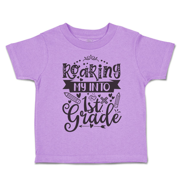 Toddler Clothes Roaring My into 1St Grade Style A Toddler Shirt Cotton