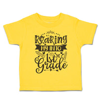 Toddler Clothes Roaring My into 1St Grade Style A Toddler Shirt Cotton