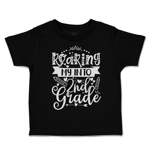 Toddler Clothes Roaring My into 2Nd Grade Style A Toddler Shirt Cotton