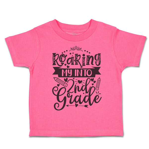 Toddler Clothes Roaring My into 2Nd Grade Style A Toddler Shirt Cotton