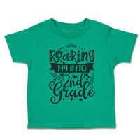Toddler Clothes Roaring My into 2Nd Grade Style A Toddler Shirt Cotton