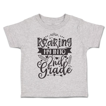 Toddler Clothes Roaring My into 2Nd Grade Style A Toddler Shirt Cotton