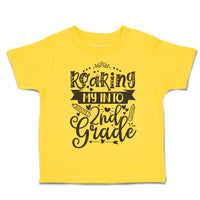 Toddler Clothes Roaring My into 2Nd Grade Style A Toddler Shirt Cotton