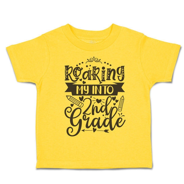 Toddler Clothes Roaring My into 2Nd Grade Style A Toddler Shirt Cotton