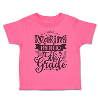 Toddler Clothes Roaring My into 5Th Grade Style A Toddler Shirt Cotton